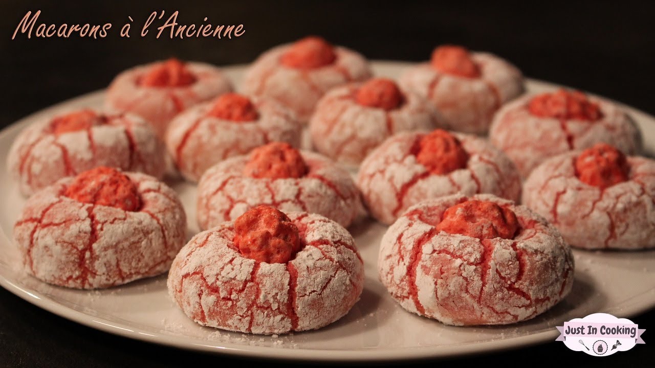 Recette pour Octobre Rose : Les Macarons &agrave; l'Ancienne &agrave; la Rose et aux Pralines