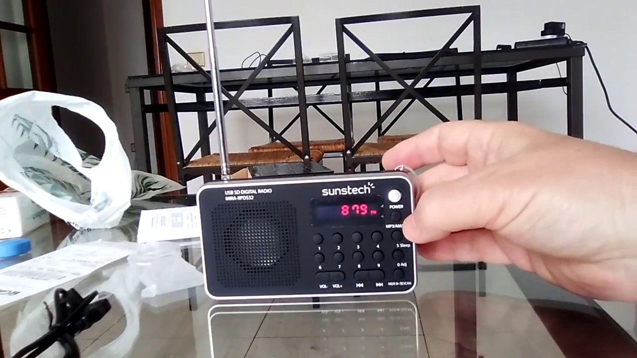 Unboxing Sunstech MIRA-RPDS32 radio MP3 player