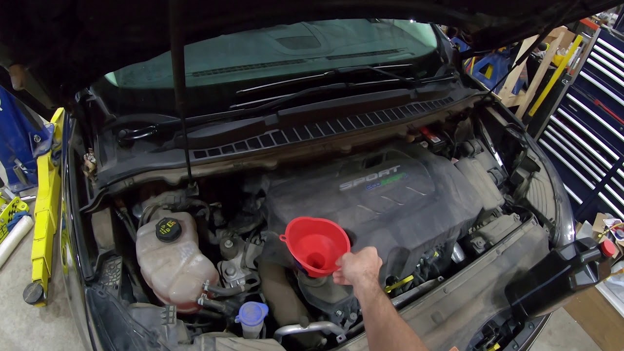 Ford Edge Sport (2.7L ecoboost) * КАК * Замена масла #edgesport #ecoboost #amsoil