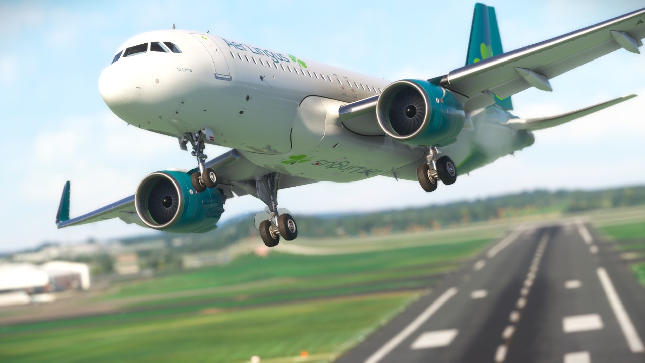 Insane Landing at Dublin!!! Aer Lingus Airbus A320 Makes us Amazed