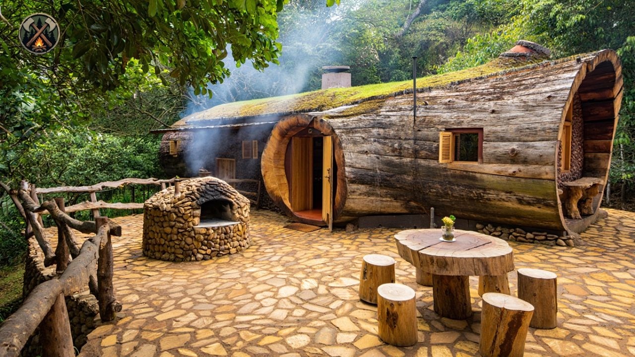 A Man Builds An Unreal Architectural Home Inside A Giant Tree Trunk