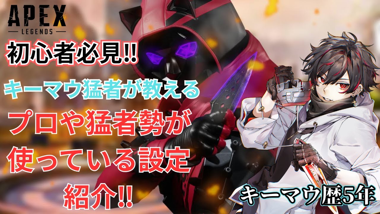 【永久版】キーマウ歴5年が教える使っているおすすめAPEX設定&感度調整＆PCを軽くする設定紹介‼【APEX LEGENDS】