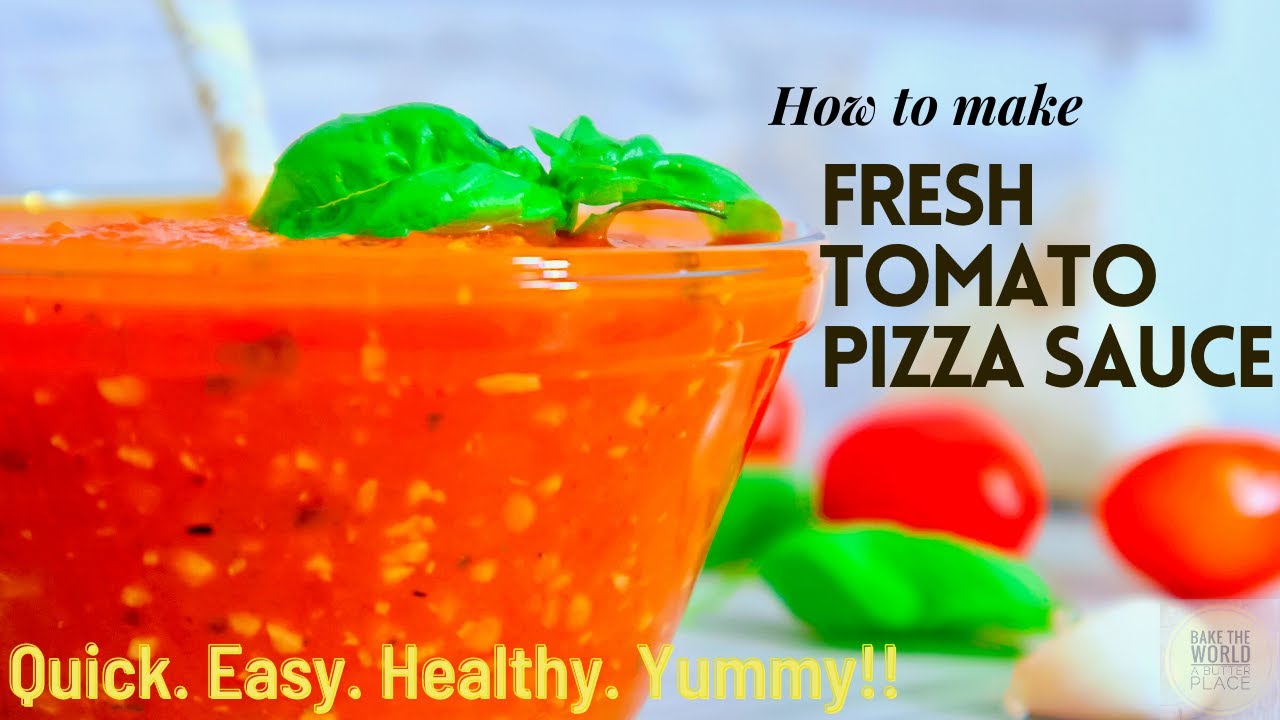 Easy Homemade Pizza Sauce Recipe (using fresh tomatoes)
