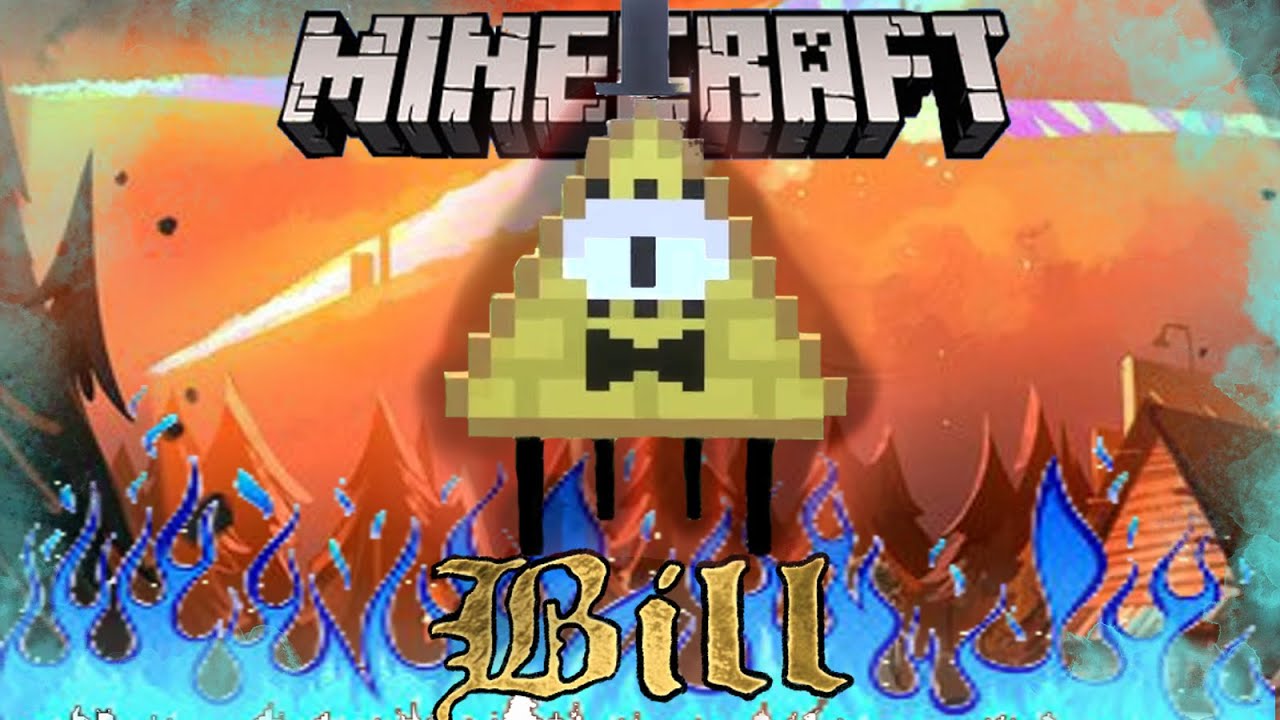 Билл Шифер ВТОРГАЕТСЯ в Майнкрафт! Обзор мода Bill Cipher в Майнкрафт.