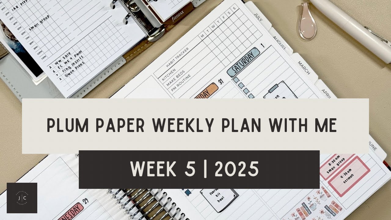 Plum Paper vertical priorities | week 5 plan with me