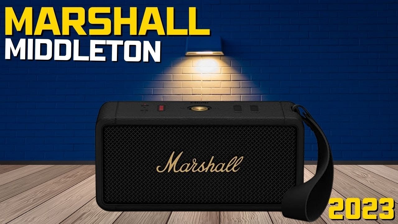 Marshall Middleton Portable Bluetooth Speaker | 20+ HOURS  PLAYTIME -and IP67 Water Resistance