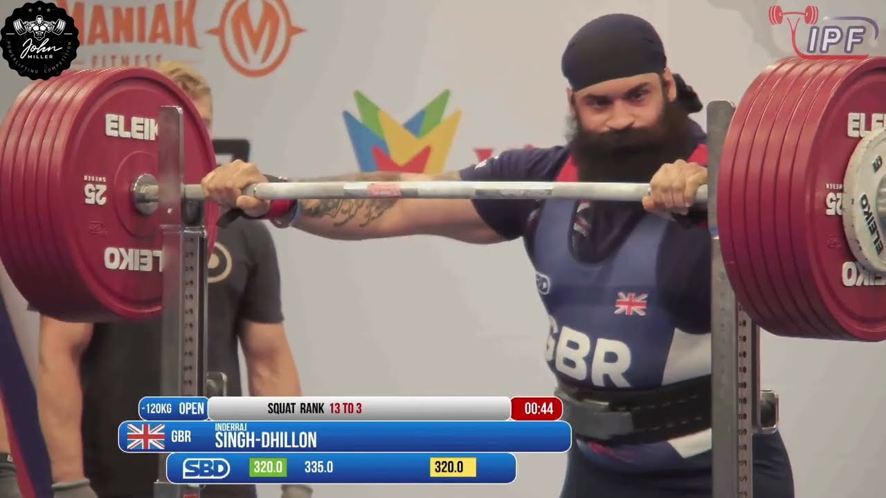 Inderraj Singh-Dhillon - 9th Place 892.5kg Total - 120kg Class 2024 World Classic Championship