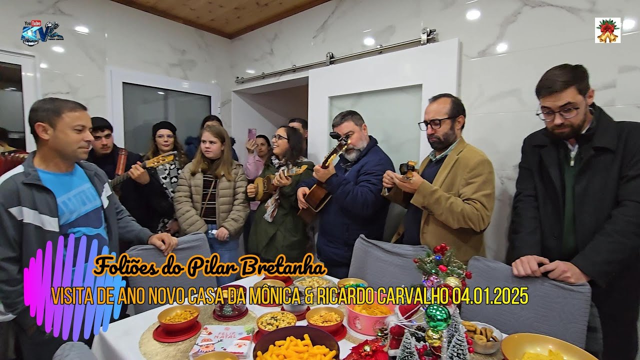 Foliões do Pilar Bretanha Visita de Ano Novo  Casa da  Mônica e Ricardo Carvalho
