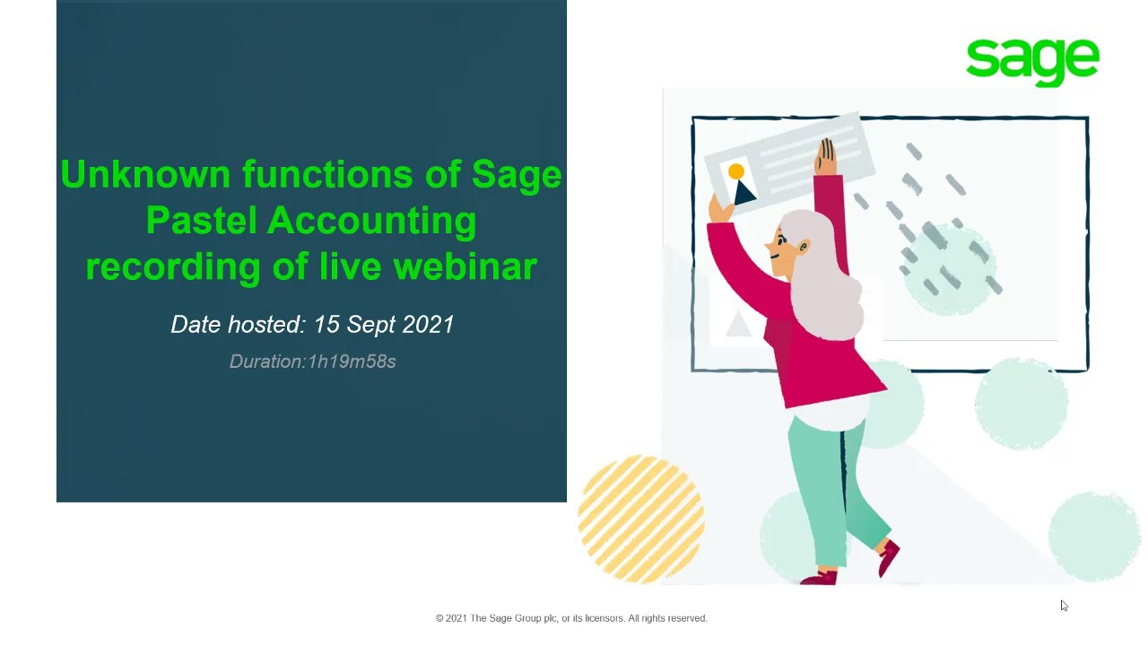 Sage 50cloud Pastel (ZA) - Recording of Webinar - Unknown Functions.