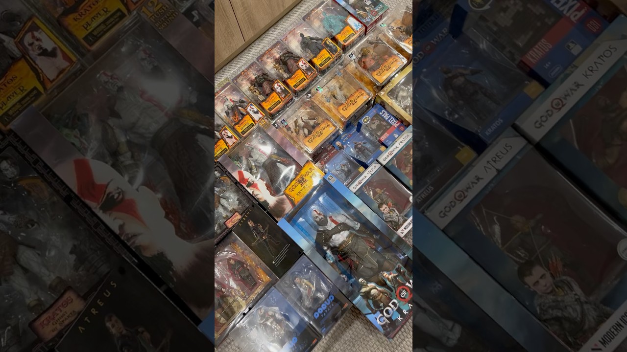 God of War collection - quick tour of the figures still MiB #godofwar