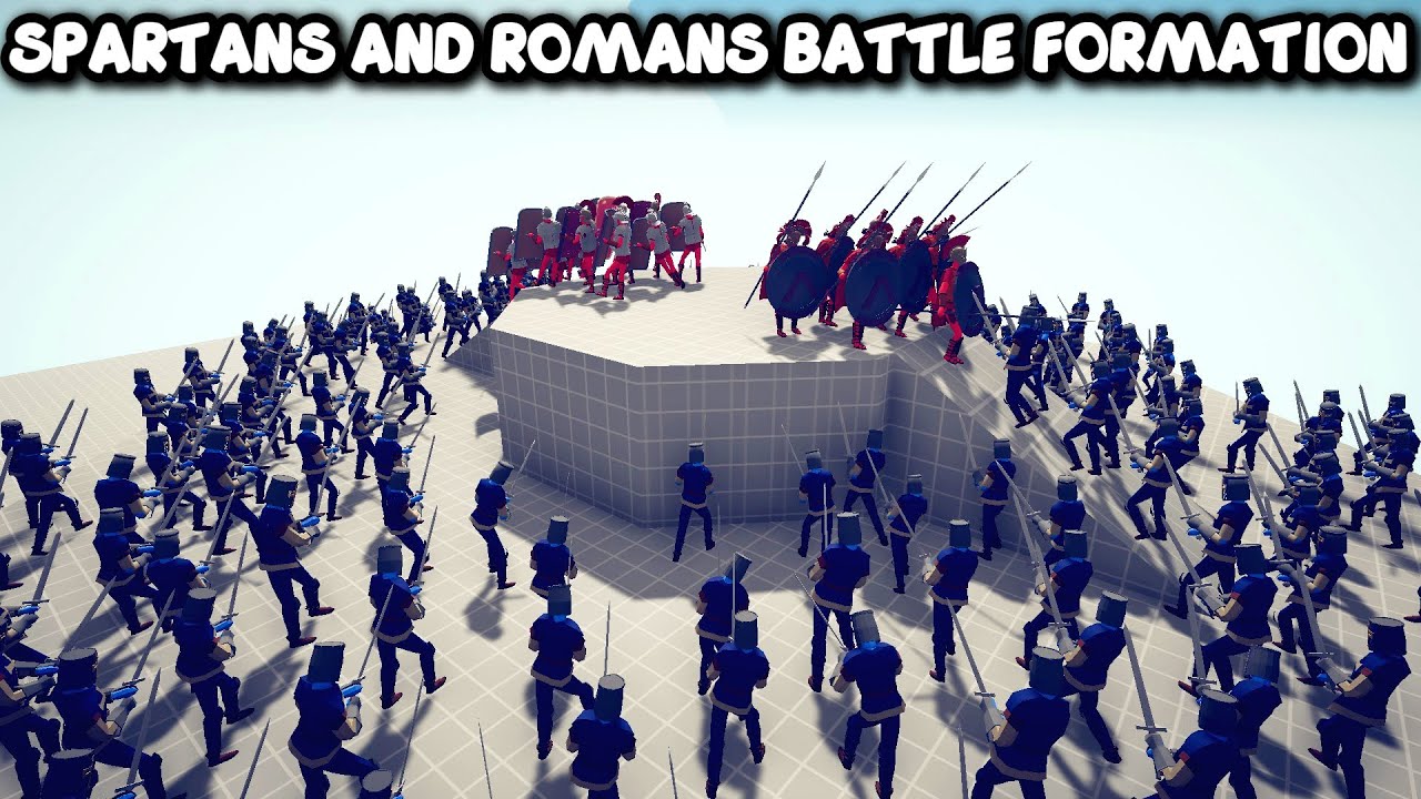 SPARTANS + ROMANS BATTLE FORMATION Vs EVERY UNITS - TABS - Totally Accurate Battle Simulator