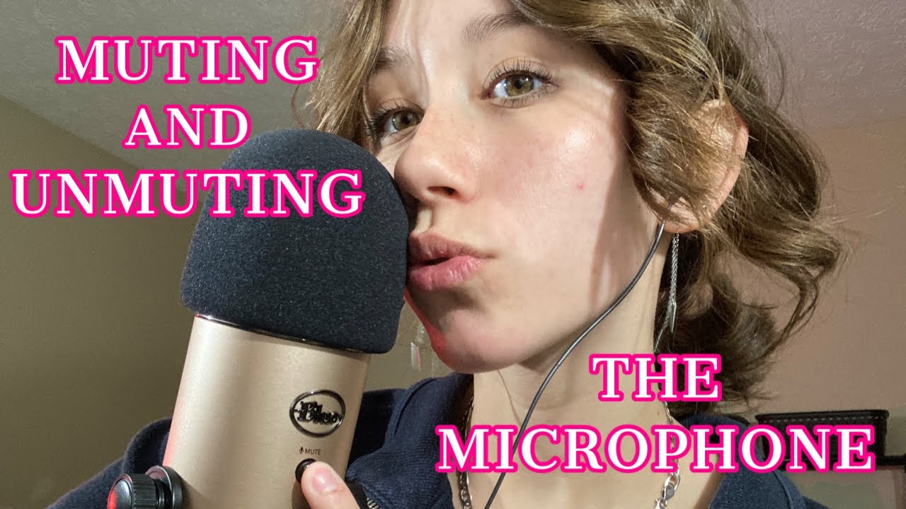 ASMR | muting and unmuting the mic! +mouth sounds +mic brushing +mic pumping +mic swirling ❤️❤️