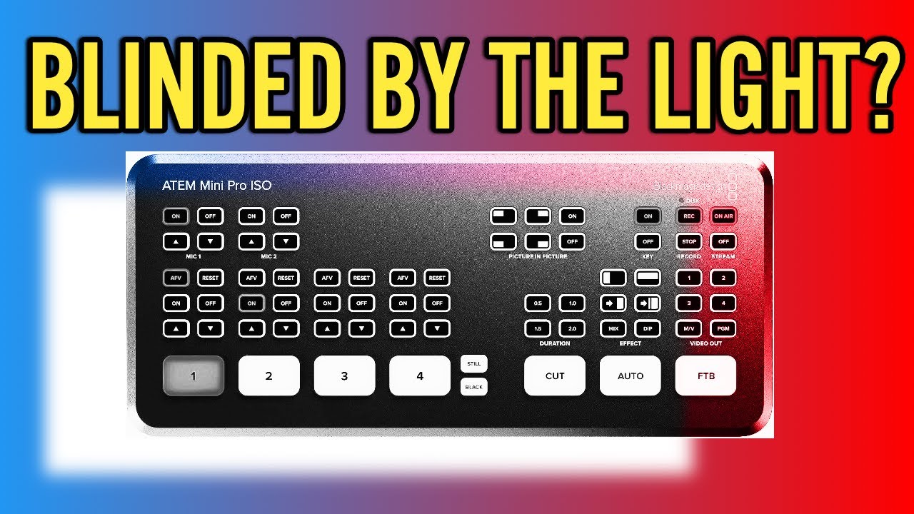 "Why Dimming Button Lights on ATEM Mini Pro is a Game Changer! 