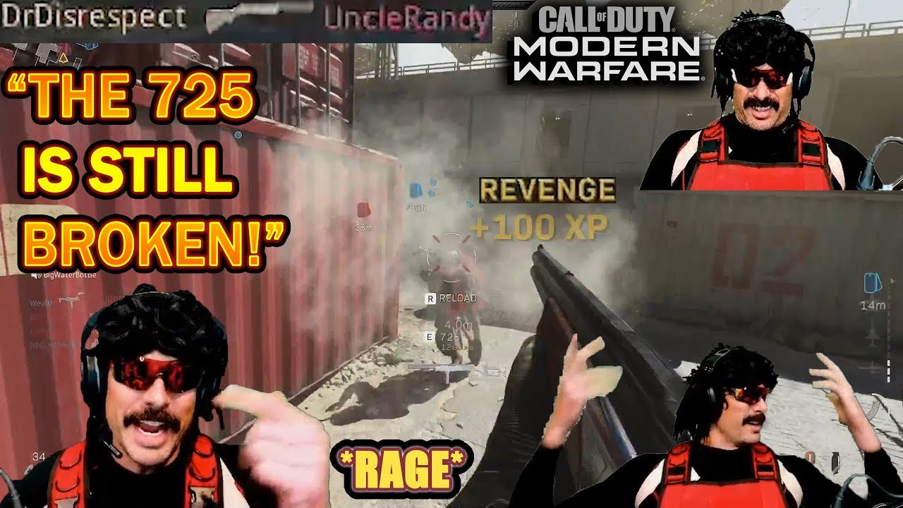 DrDisrespect TAKES REVENGE on a 725 Shotty CAMPER & Uses His 725 For The FIRST Time! (RAGE)