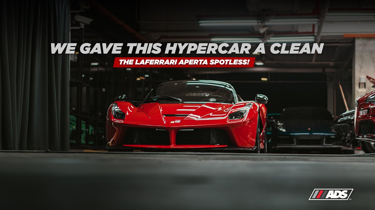 We Gave This Hypercar a Clean. The LaFerrari Aperta Spotless!