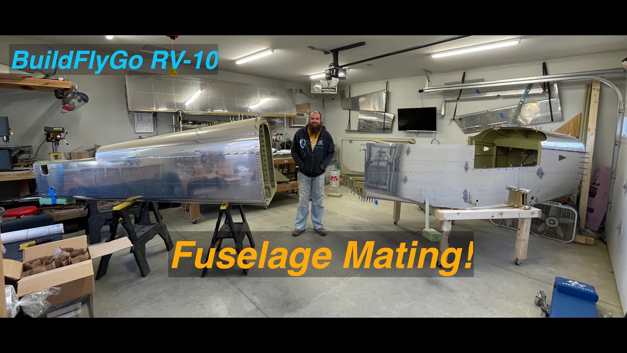 RV-10 Build: 04/03/2021 - Fuselage Mating!