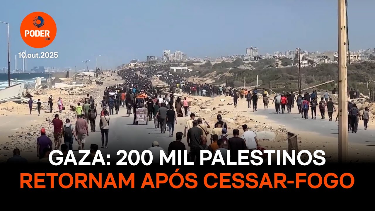 Cerca de 200 mil palestinos retornam a Gaza após cessar-fogo