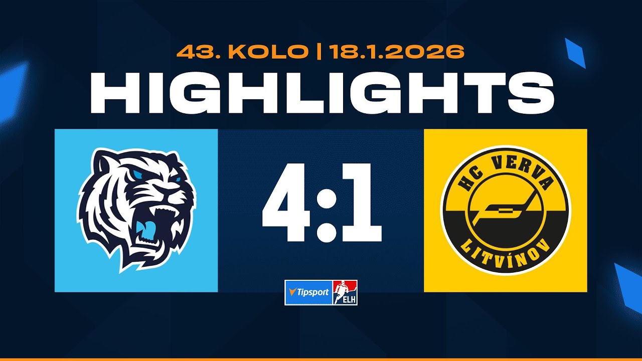 Highlights | Bílí Tygři Liberec vs. HC Verva Litvínov 4:1 | 18.01.2026