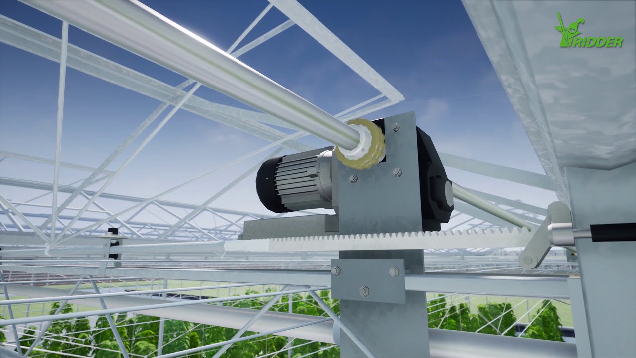 Drive System for glass greenhouses by Ridder