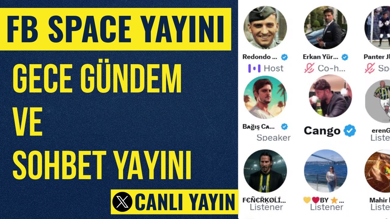 Gece G&uuml;ndem ve Sohbet Yayını