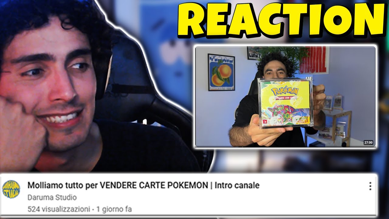 MOLLANO TUTTO per VENDERE CARTE POKEMON reaction a @daruma_studioIT