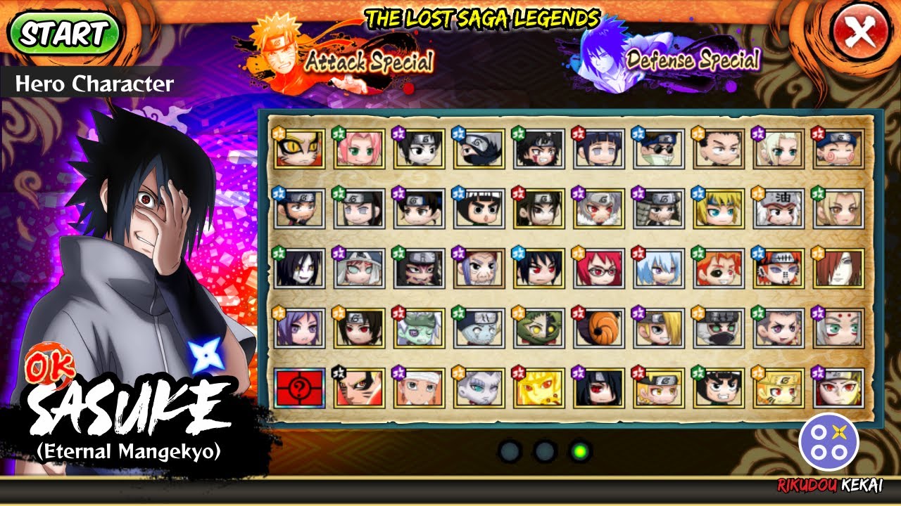 New Update!!! Sasuke Transform Eternal Mangekyo Sharinggan: Naruto Senki The Lost Saga Legends