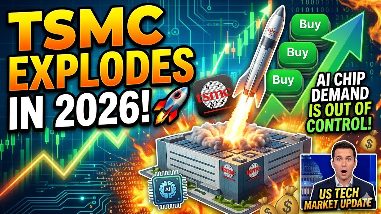 Акции TSMC резко вырастут в 2026 году 🚀 Спрос на чипы для ИИ вышел из-под контроля | Обзор рынка ...