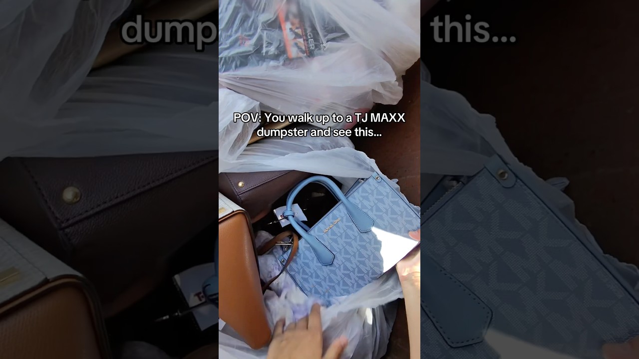 I almost didn&rsquo;t check this dumpster.. #dumpsterdiving #tjmaxx #haul #jackpot