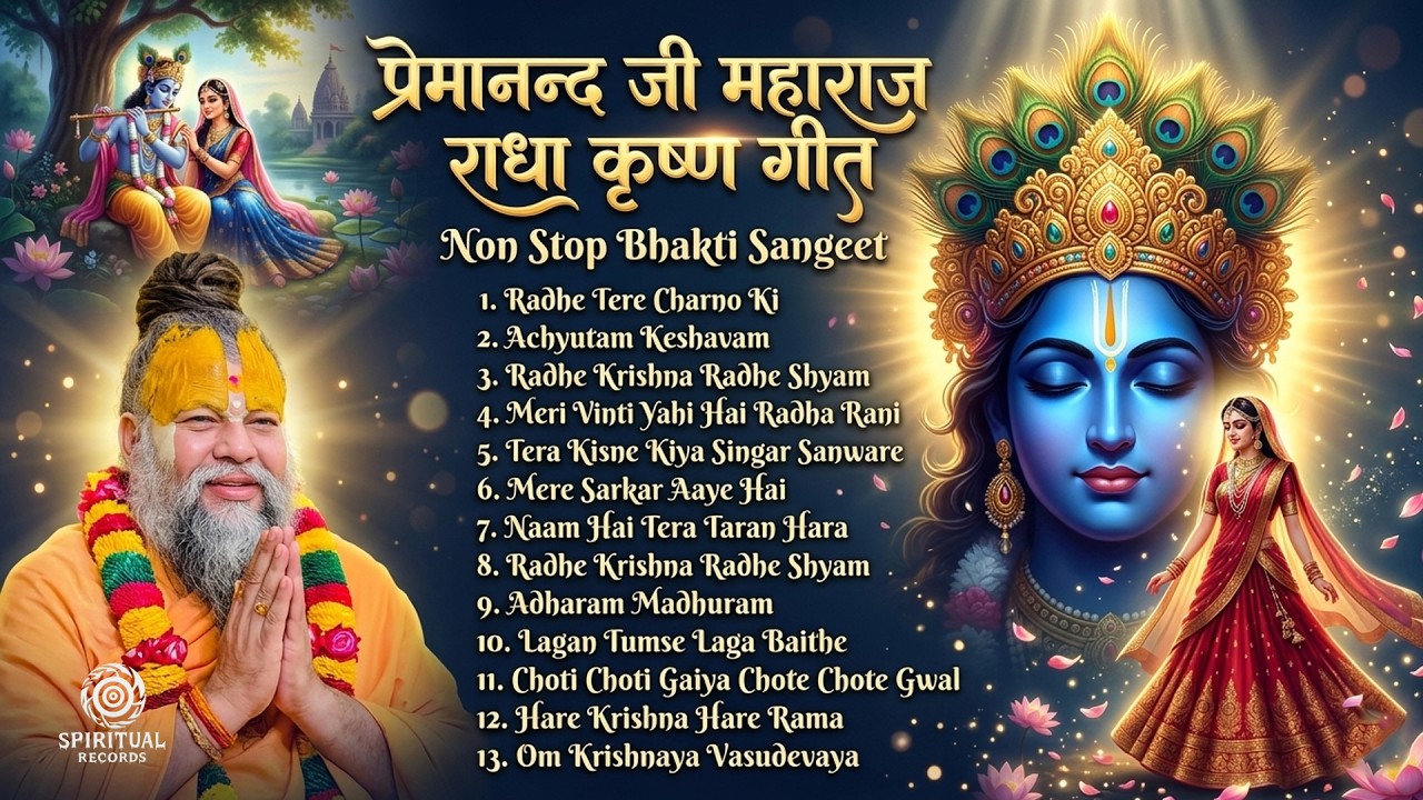 🌸 Radha Krishna Meditation Kirtan | Peaceful Bhakti Songs 2025 | Stress Relief & Inner Peace 🙏💫