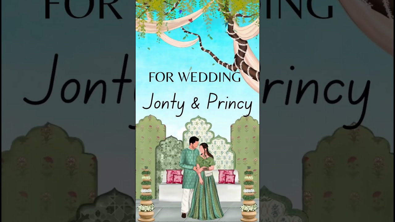 💍 Save the Date 💍 #JontyAndPrincy  #JJ_edits #WeddingEdit #DigitalInvitation   #SaveTheDateVideo