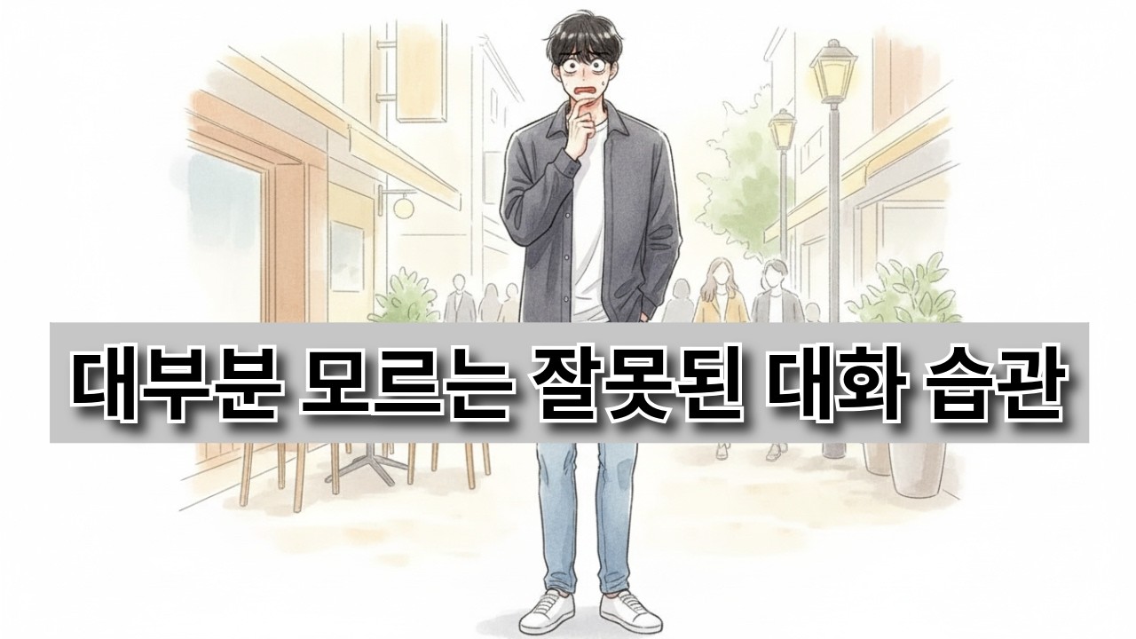 사람들이 은근히 싫어하는 말투-관계 망치는 한마디