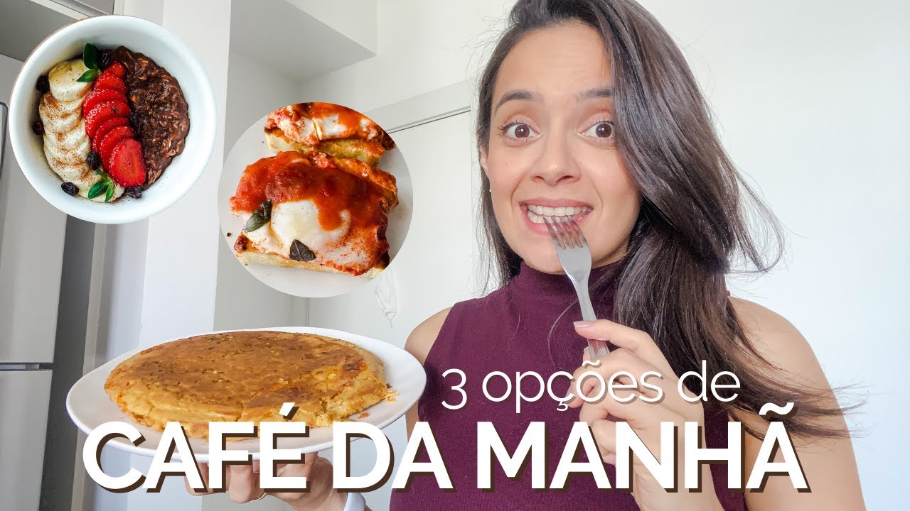 3 OPÇÕES DE CAFÉ DA MANHÃ | Saudável, sem glúten e sem lactose 🍳🥞