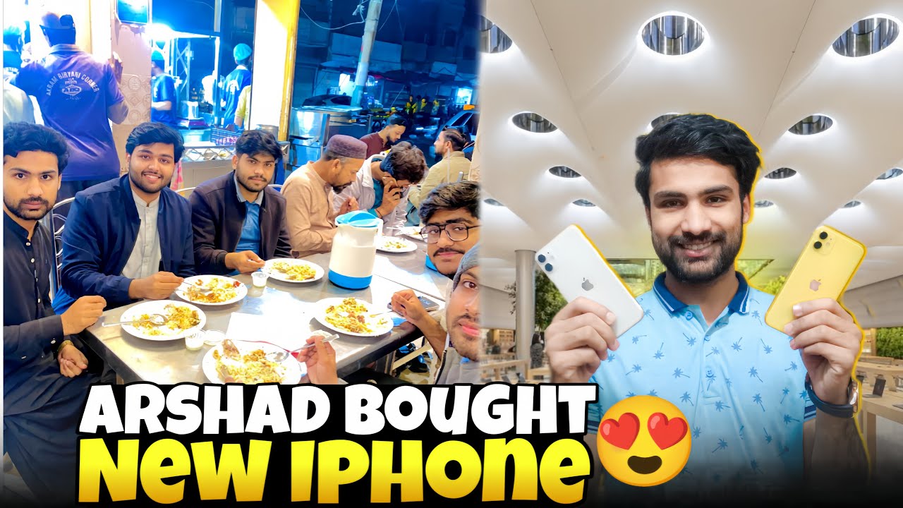 Hyderbad ki Famous Biryani try ki 😍, Arshad bought new Iphone ❤️✅ #vlog