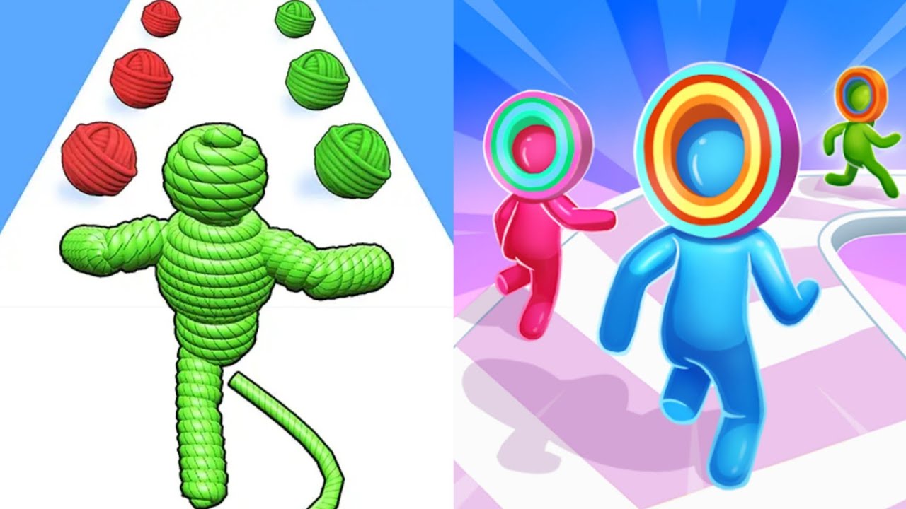 Rope Man Run VS Layer Man 3D Max All Levels Gameplay Android,iOS NEW UPDATE