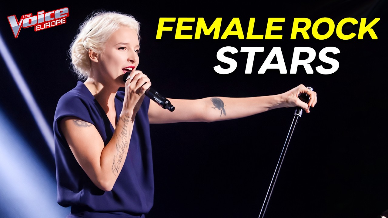Top 15 FEMALE ROCK Auditions That BLEW Everyone Away | The Voice Europe