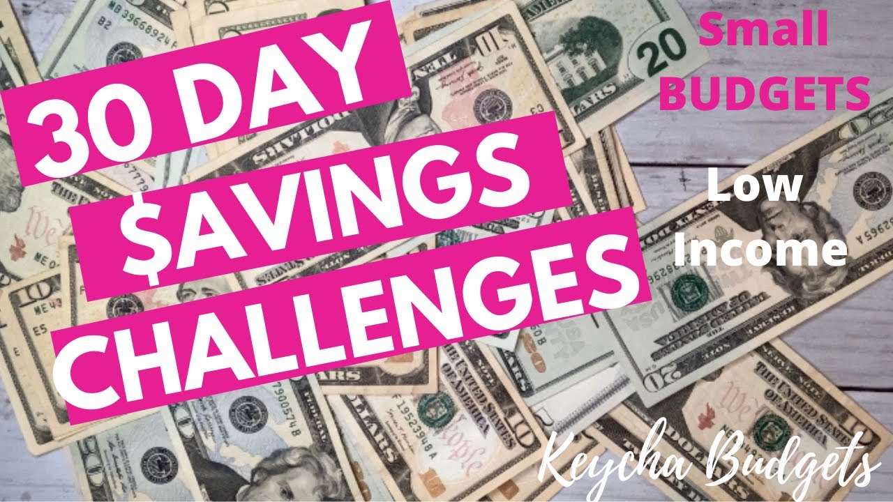 Savings Challenges for Low Income | 30 Day Money Challenges 💵  Savings Challenges for Small Budgets