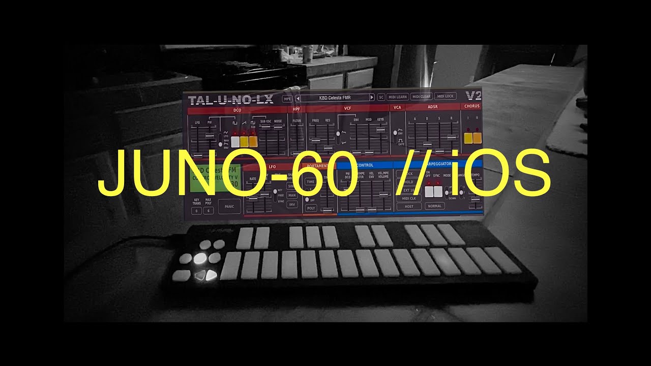 iOS synth TAL-U-NO-LX (Juno-60) ambient jam