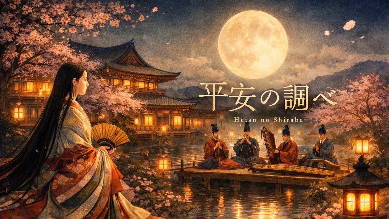 平安の調べ｜月夜の雅楽 〜 癒しの和風BGM 3分