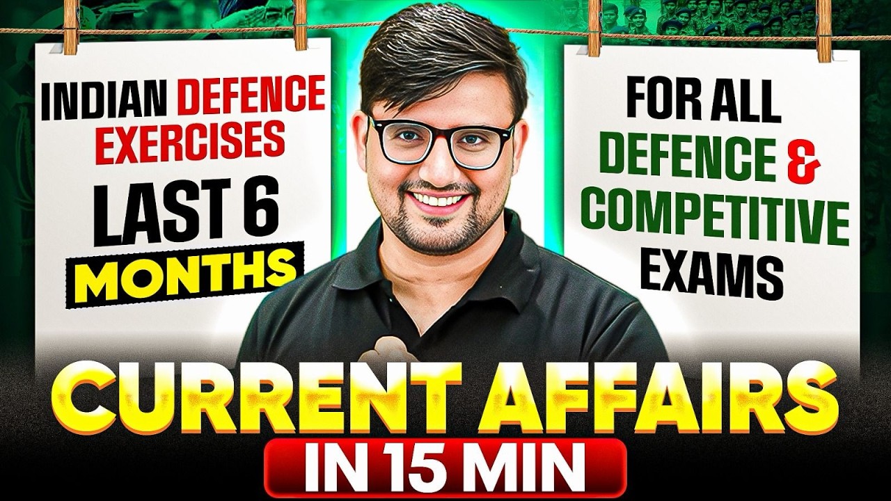 Last 6 Months Defence Exercises in 15 Min | Current Affairs For Competitive & Defence Exam 2026 | DW