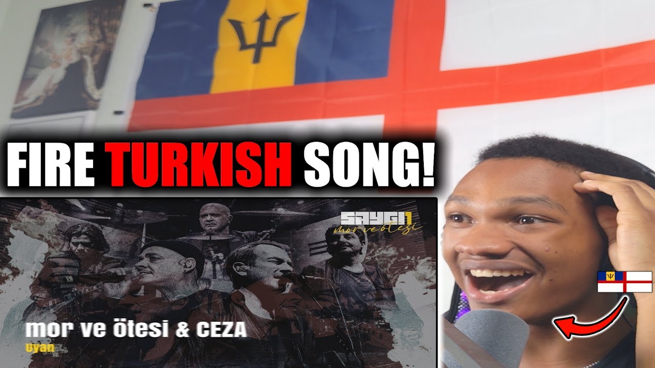 Британский карибский парень отреагировал на mor ve &ouml;tesi и Ceza - Просыпайся | Saygı1 - реакция и...