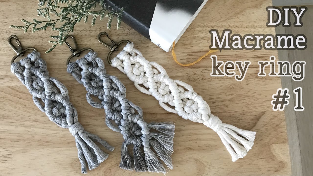DIY Macrame Keychain / 마크라메 키링 만들기