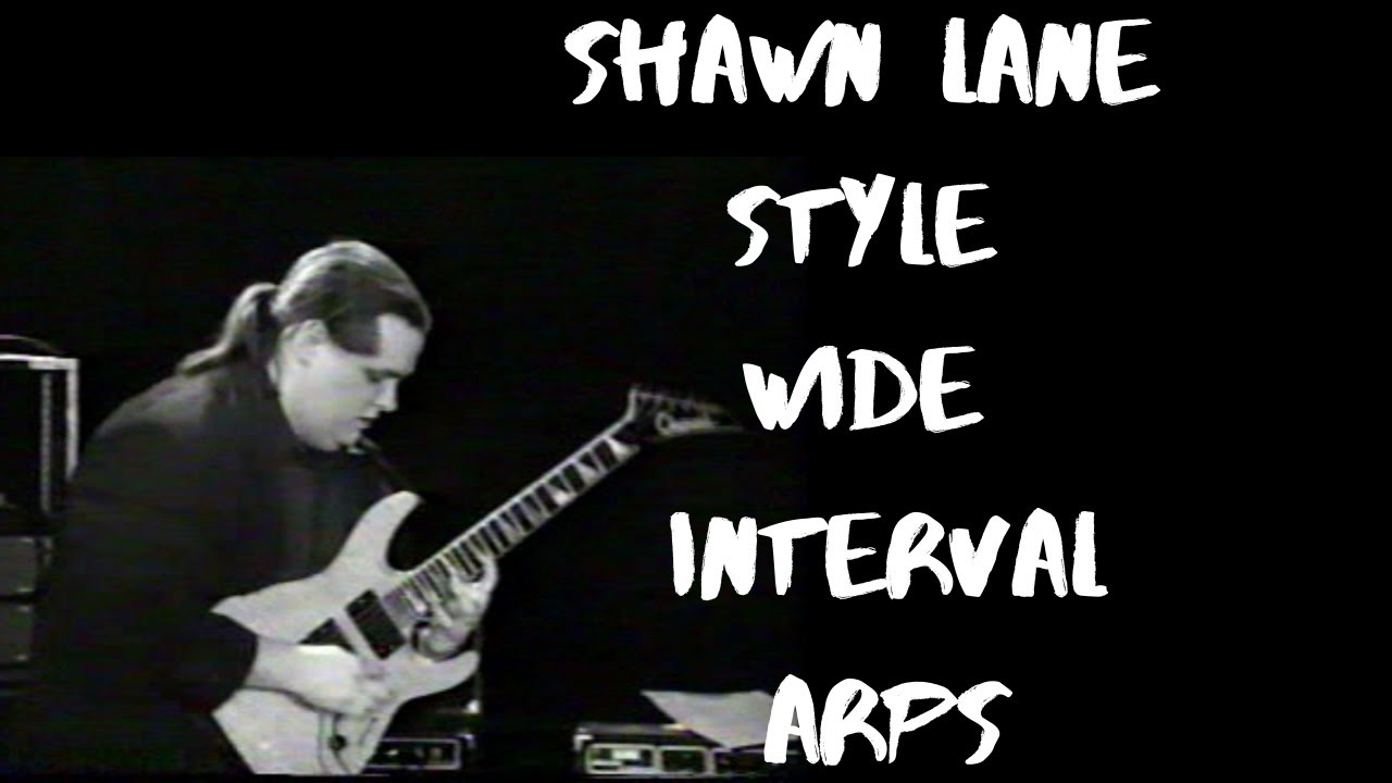 SHAWN LANE STYLE - Wide Interval Arpeggio Drill (TABS AT END OF VID)
