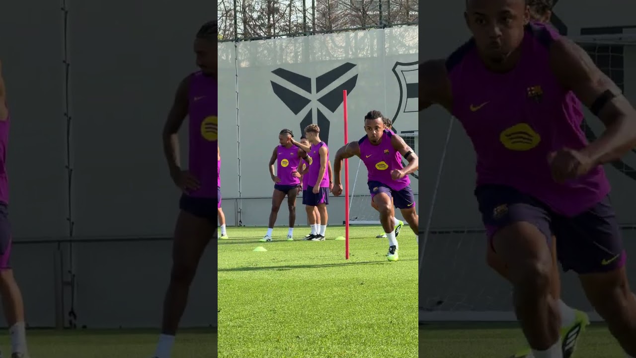 Kounde is a beast 😤🔥 #fcbarcelona #football #shorts