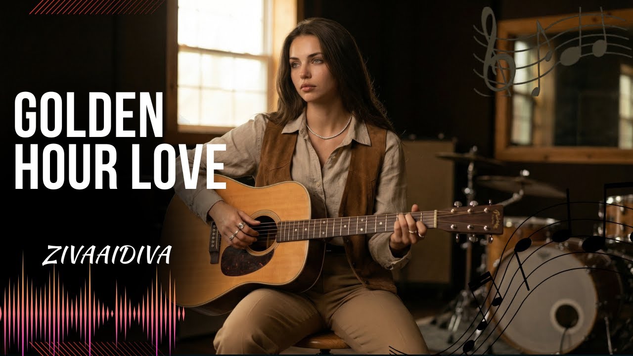 Golden Hour Love (Official Audio) – Ziva Ai Diva | Romantic English Love Song 2026 #romanticsongs