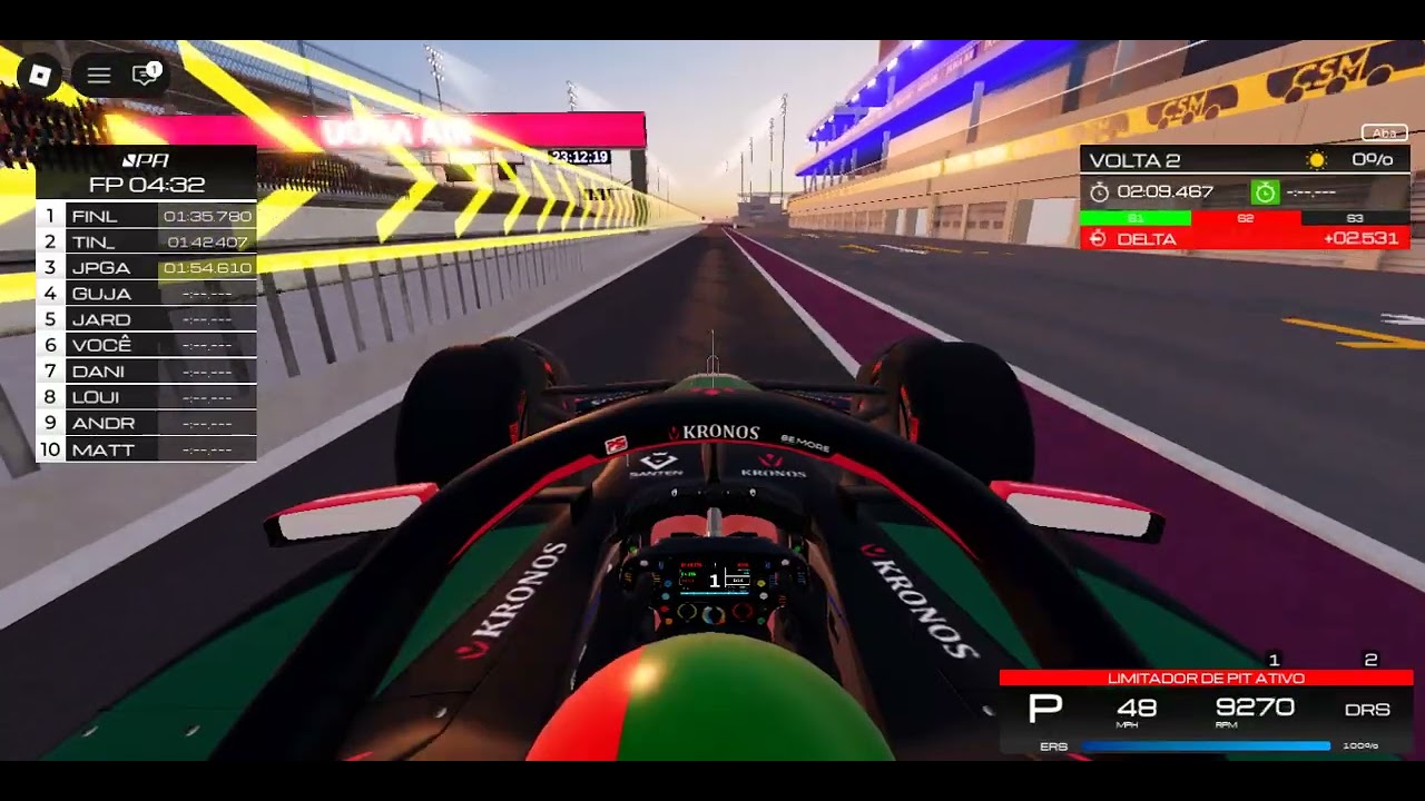 corrida em formula apex