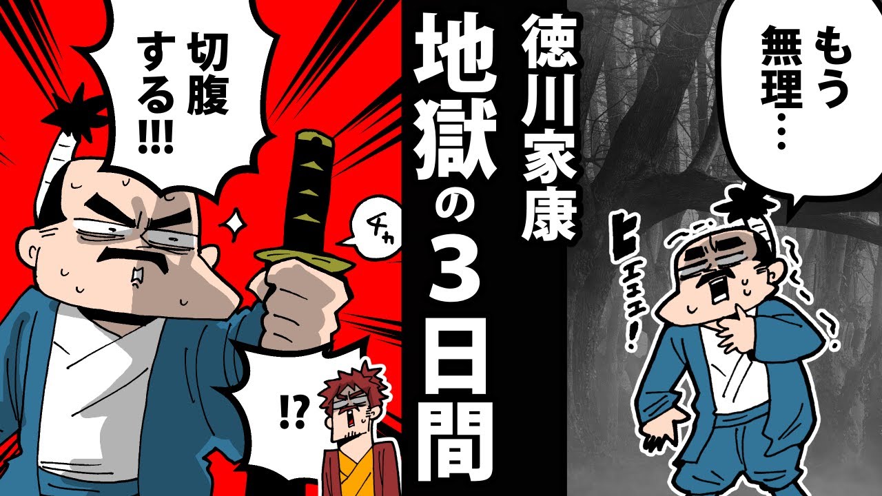 【漫画】徳川家康、生涯最悪の3日間～伊賀越え～【日本史マンガ動画】