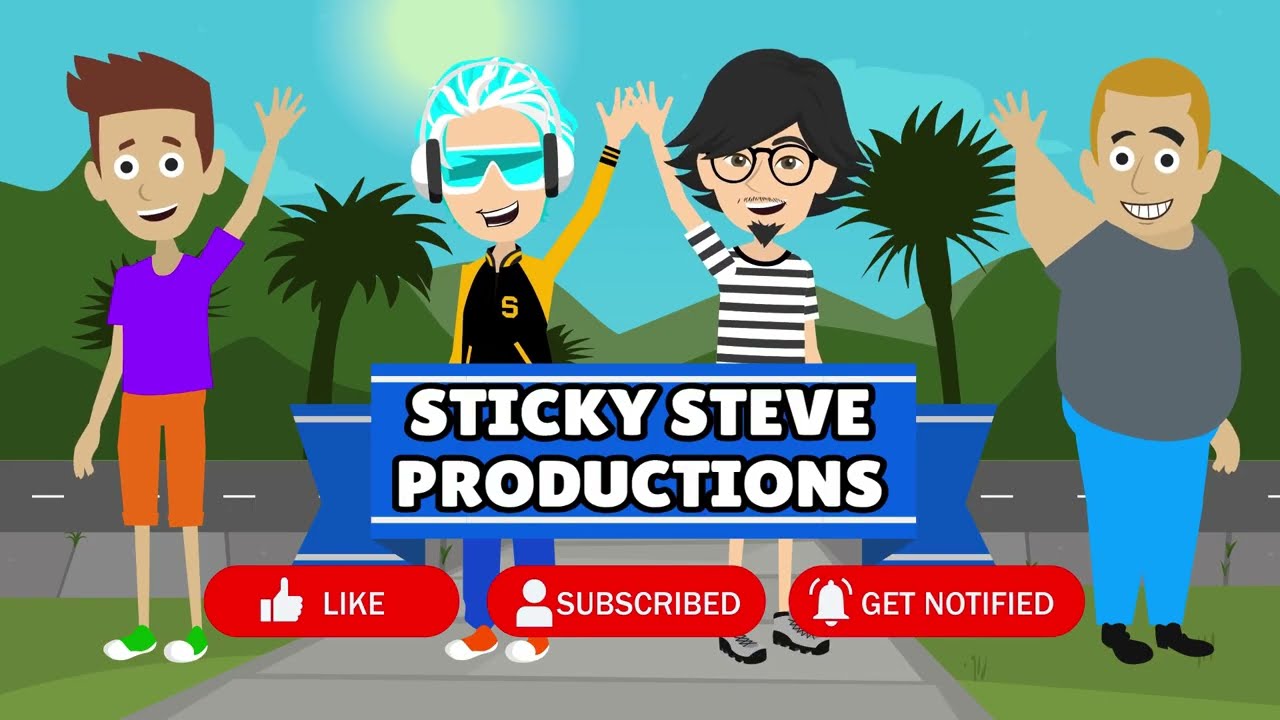 Sticky Steve Productions Logo and End Screen for January 2026