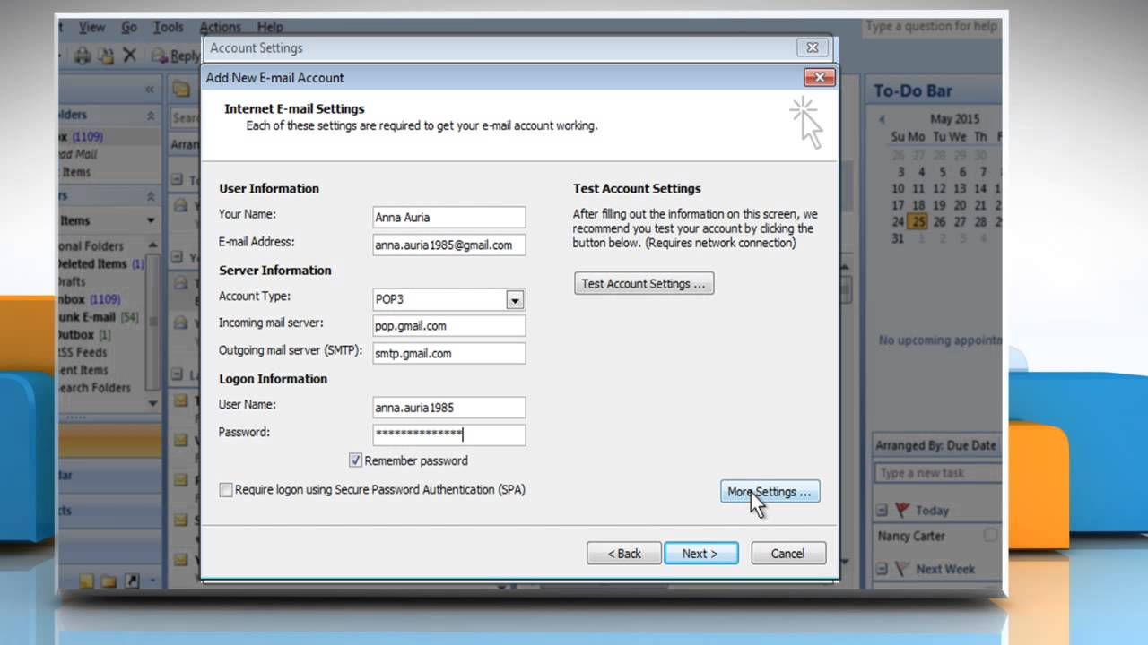 How to add an email account in Microsoft&reg; Outlook 2007 :Tutorial