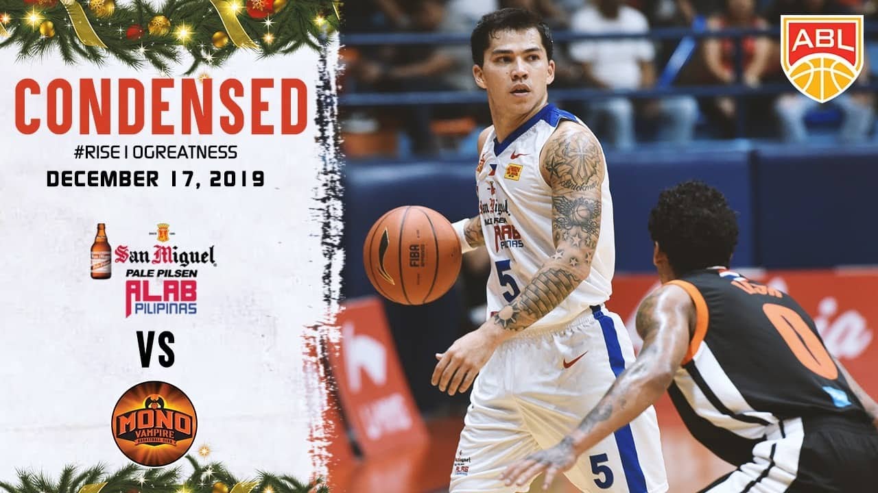 San Miguel Alab Pilipinas v Mono Vampire | CONDENSED HIGHLIGHTS | 2019-2020 ASEAN Basketball League