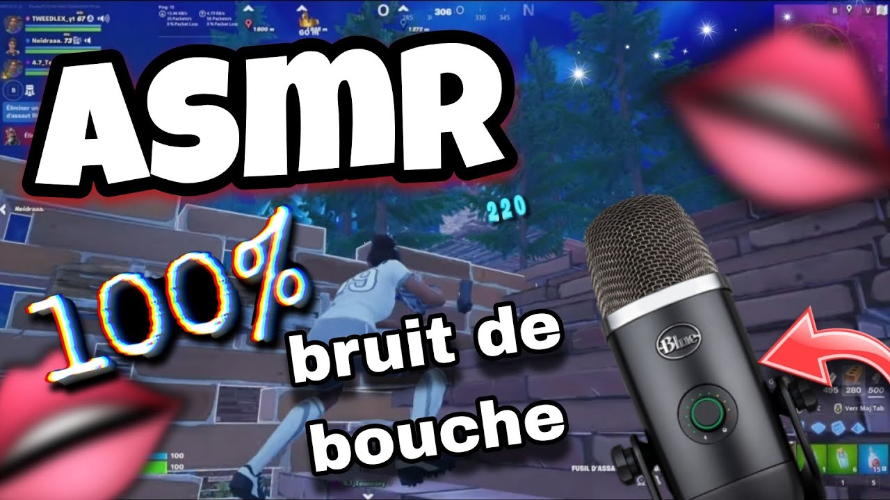 ASMR ~ 100% BRUITS DE BOUCHE + TAPPING 👄💤 ( Gameplay Fortnite )